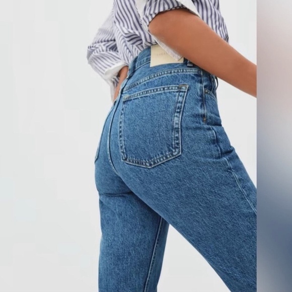 NWT Everlane Curvy 90’s Cheeky Straight Jeans Organic Cotton Northridge Size 33 - Picture 3 of 15